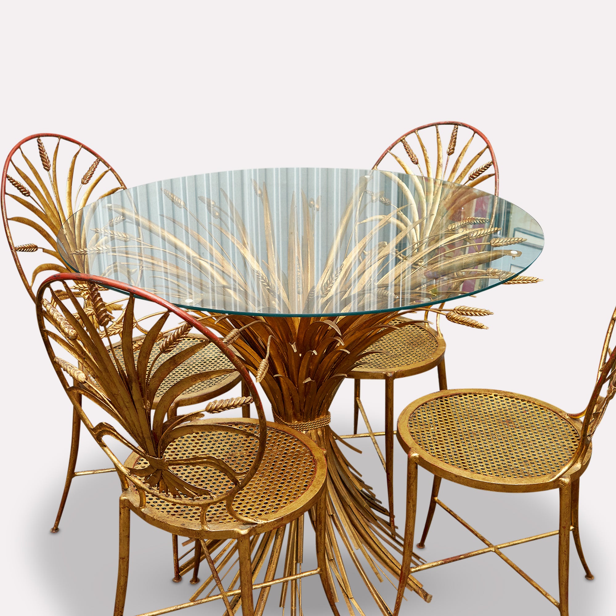 Wheat Sheaf Table & Chairs | Antique | S. Salvadori - Firenze