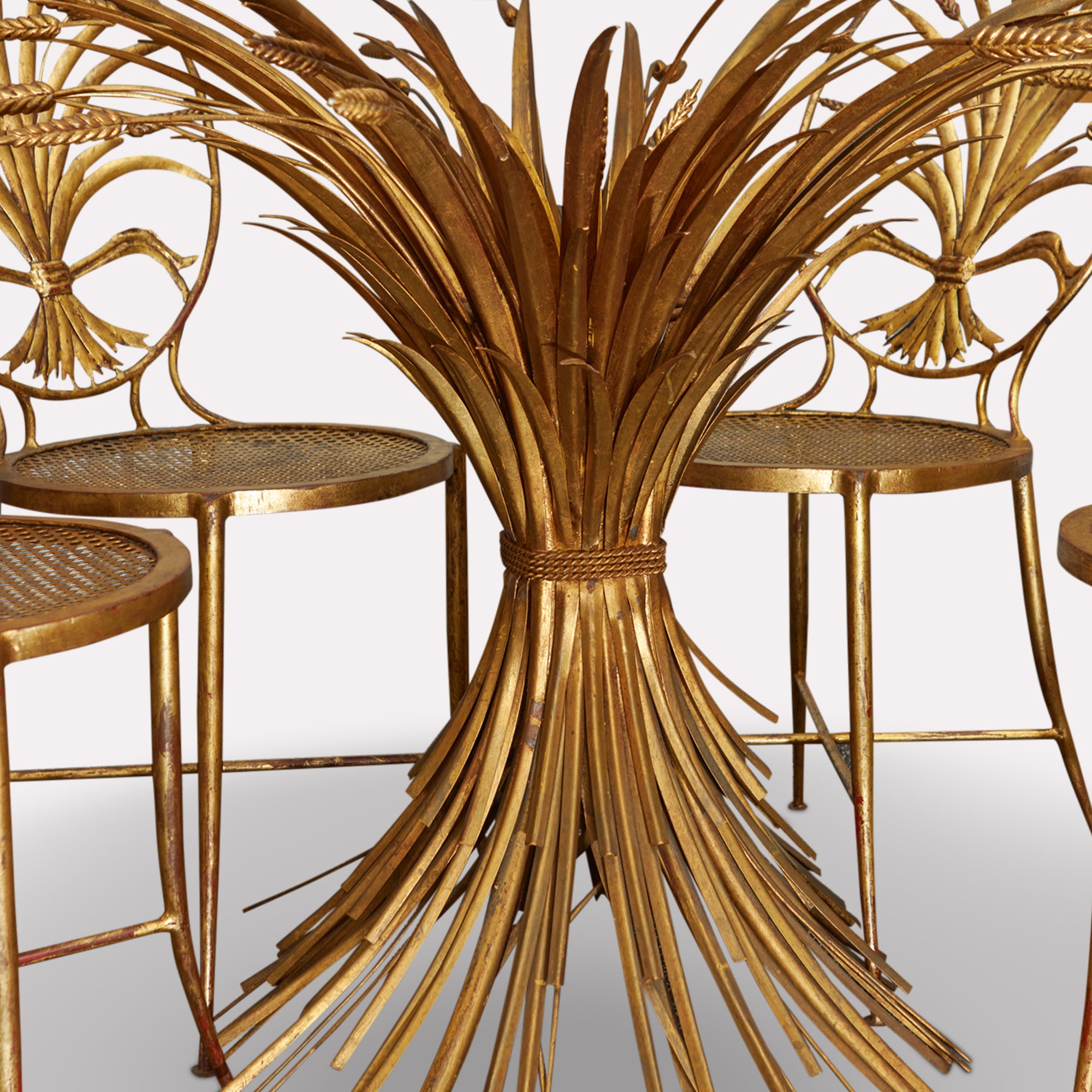 Wheat Sheaf Table & Chairs | Antique | S. Salvadori - Firenze