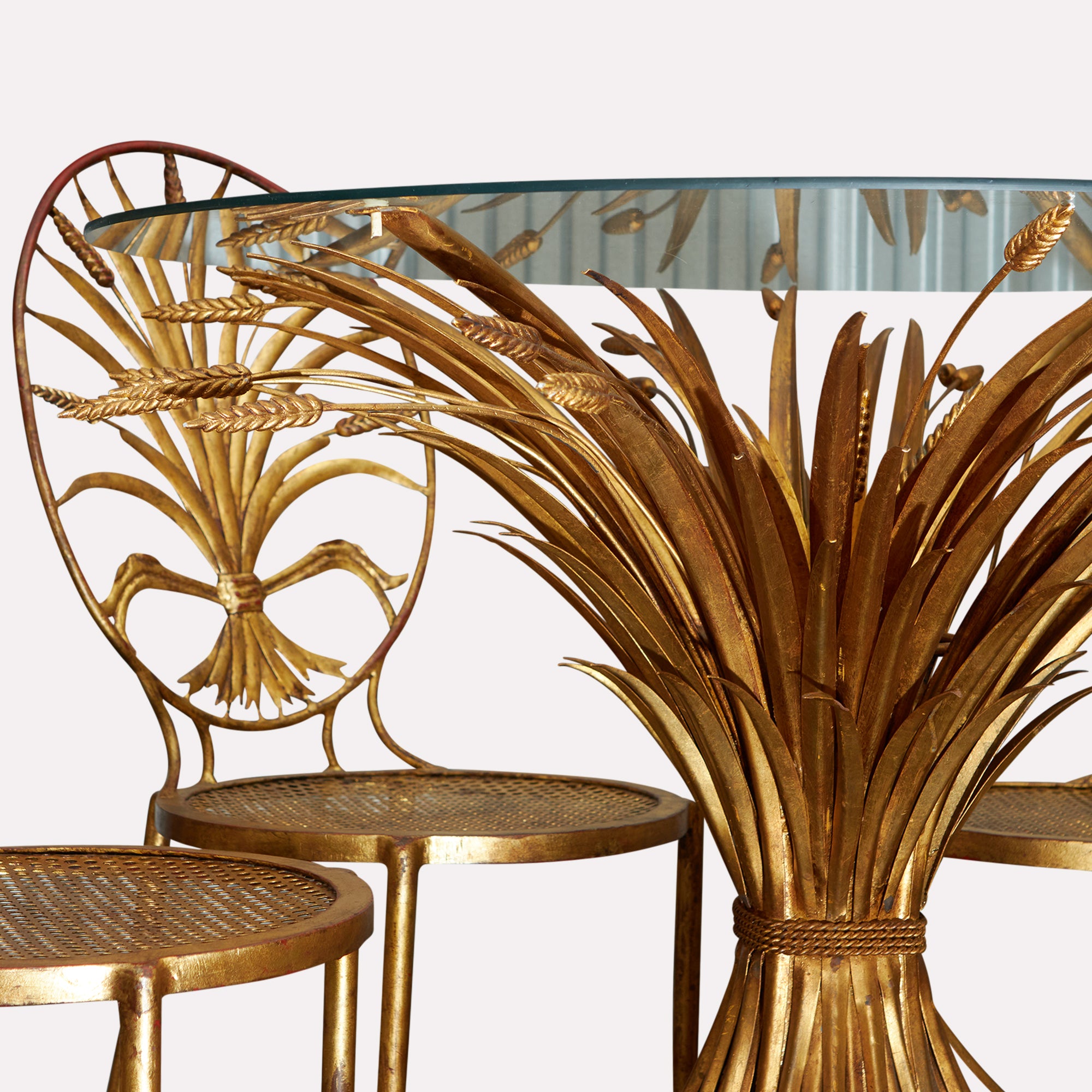 Wheat Sheaf Table & Chairs | Antique | S. Salvadori - Firenze
